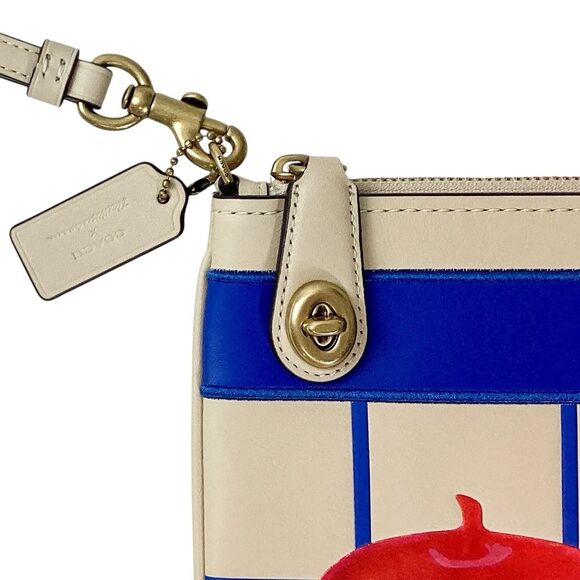Coach X Tom Wesselmann Collab Large Turnlock Wristlet Bag Clutch - Picture 4 of 14